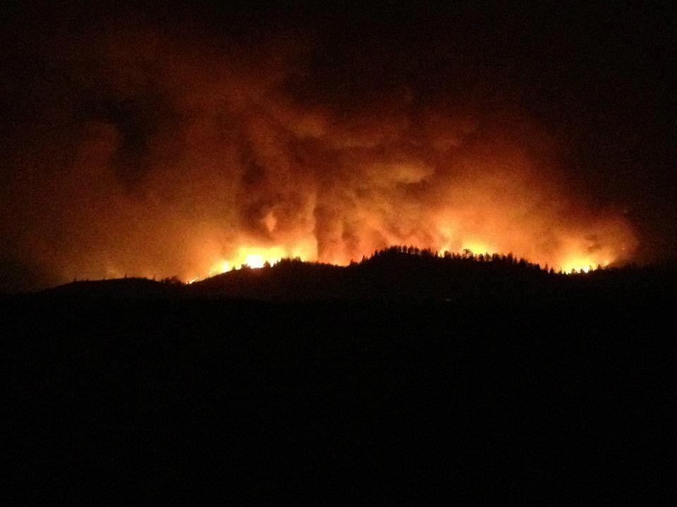 Incendio en Vilaflor
