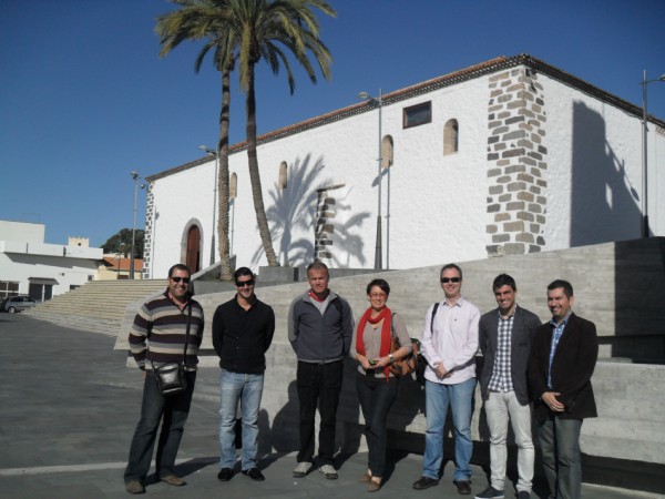 Una delegación del Colegio de Geógrafos de Tenerife visita Adeje