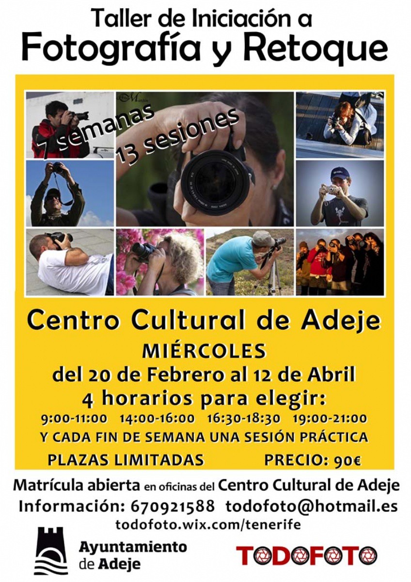 La UPA y TODOFOTO ponen en marcha dos talleres de iniciación de fotografía y video
