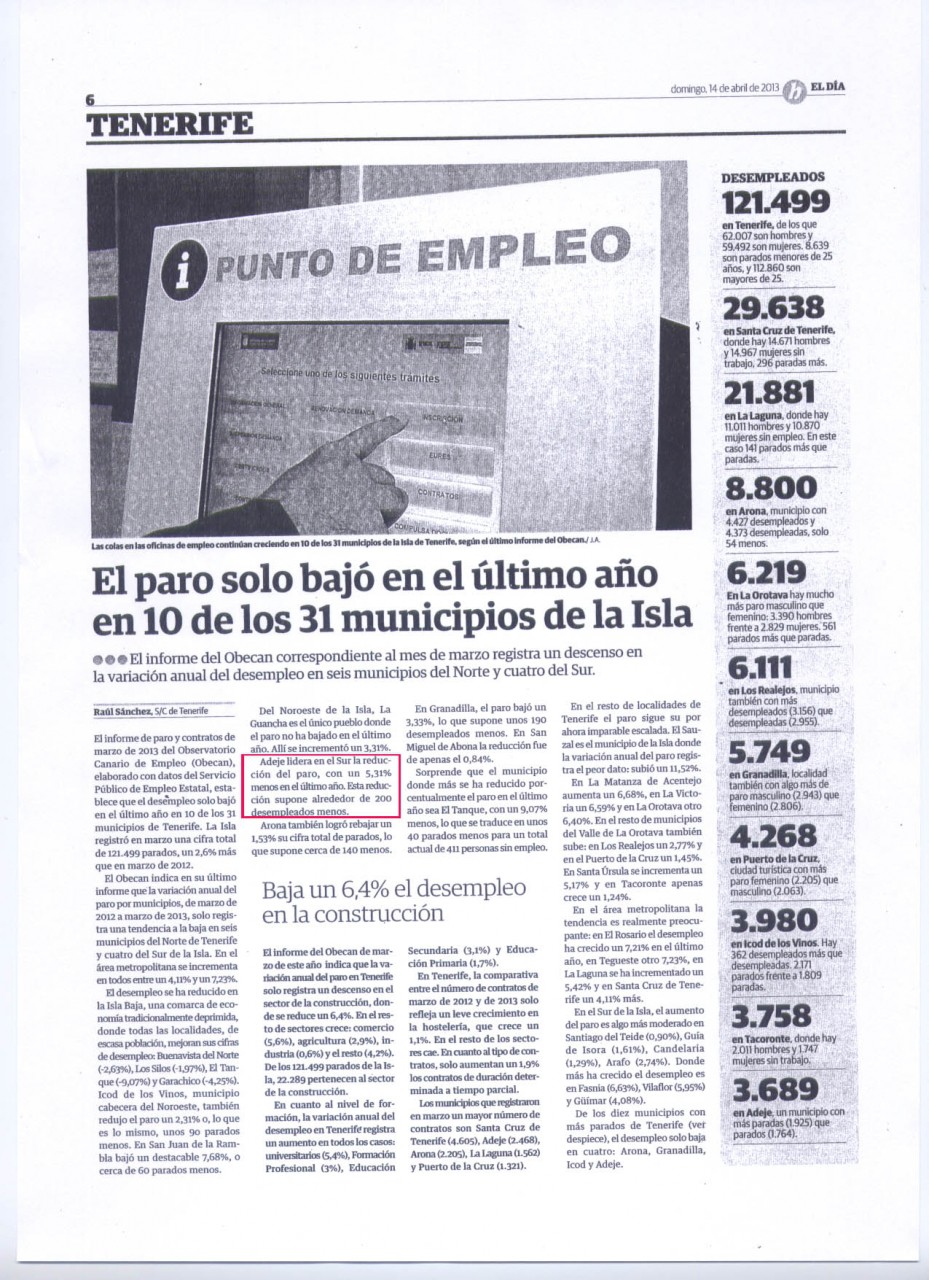 Artículo publicado en El Día