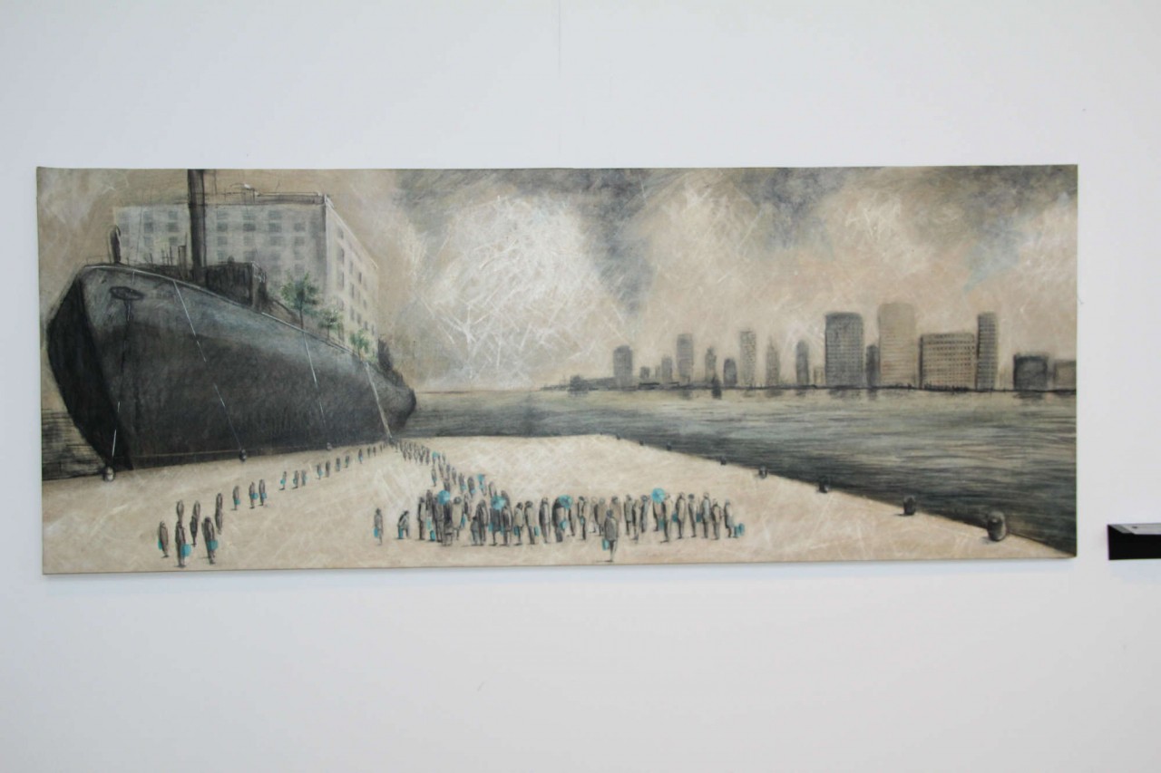Sánchez Lezcano muestra su obra pictórica en al Sala de Exposiciones del Centro Cultural de Adeje