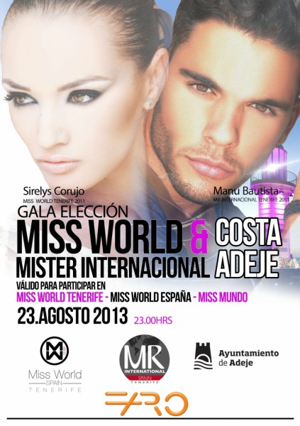  Este viernes 23 de agosto se elegirá a Miss y Mister Costa Adeje