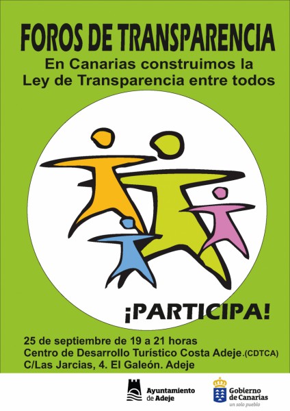 Adeje será la sede del foro de transparencia 