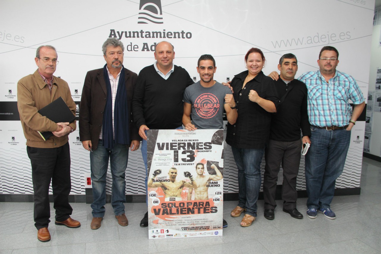 El viernes 13, Sandro "Dinamita" Domínguez volverá al ring de boxeo en Adeje