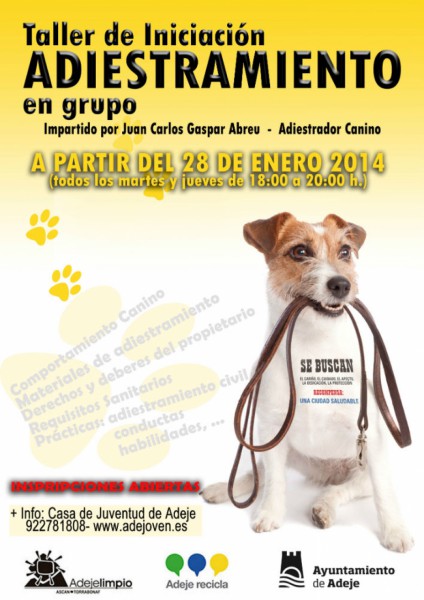 La Casa de la Juventud ofrece un curso de adiestramiento canino
