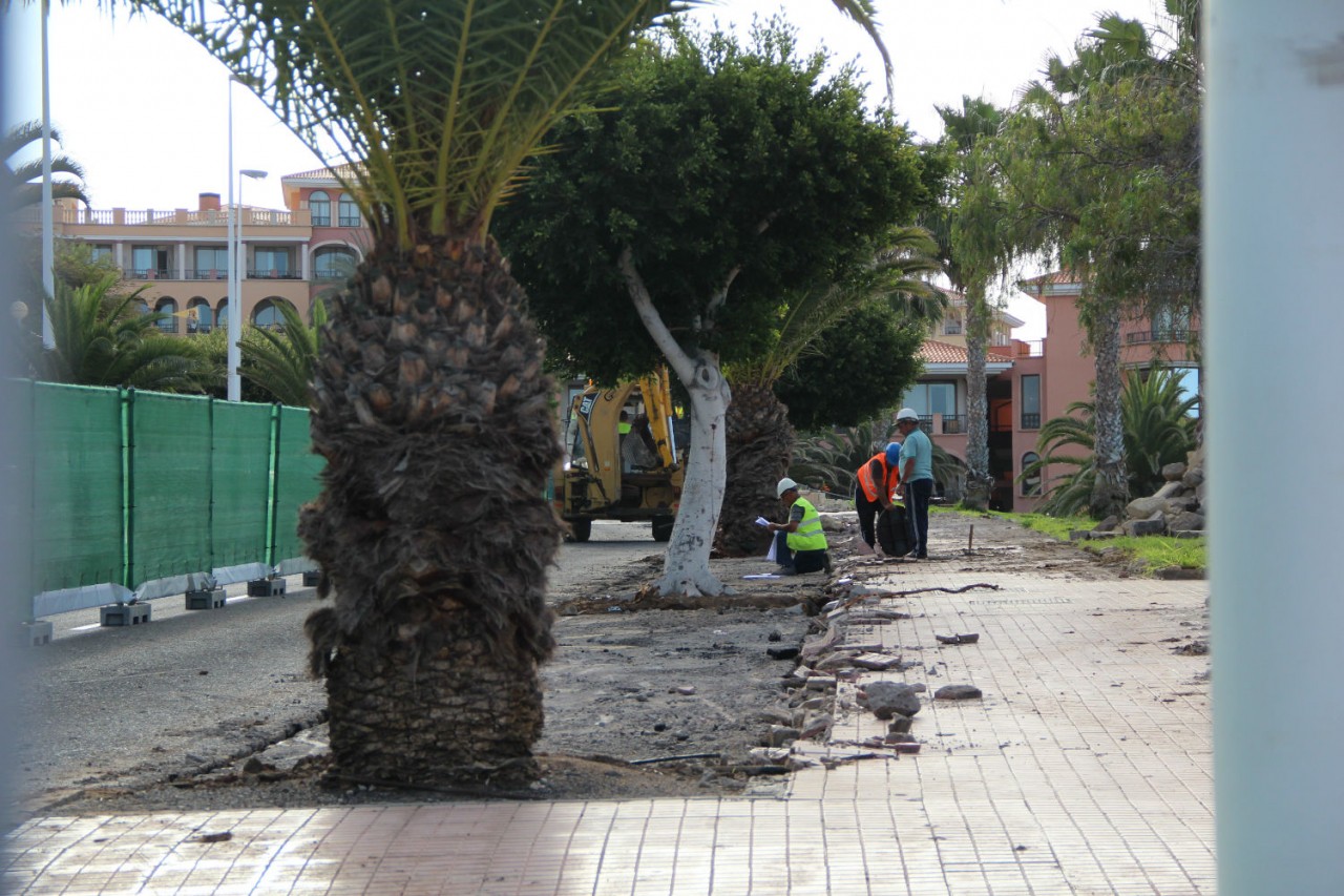Inician las obras de mejora de la calle Unterhacing
