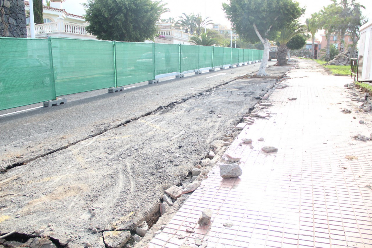 Obras de la calle Unterhaching