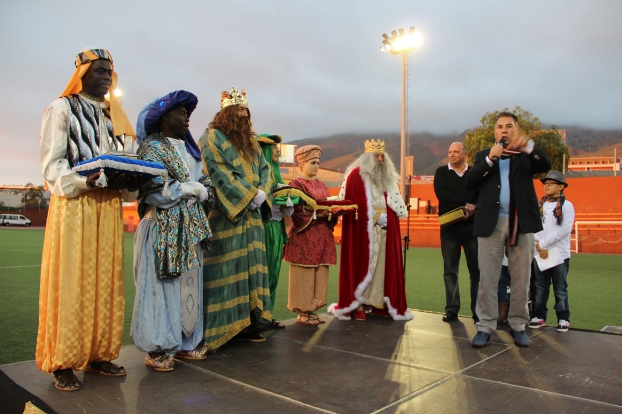 Un instante del recibimiento de los Reyes Magos el año pasado