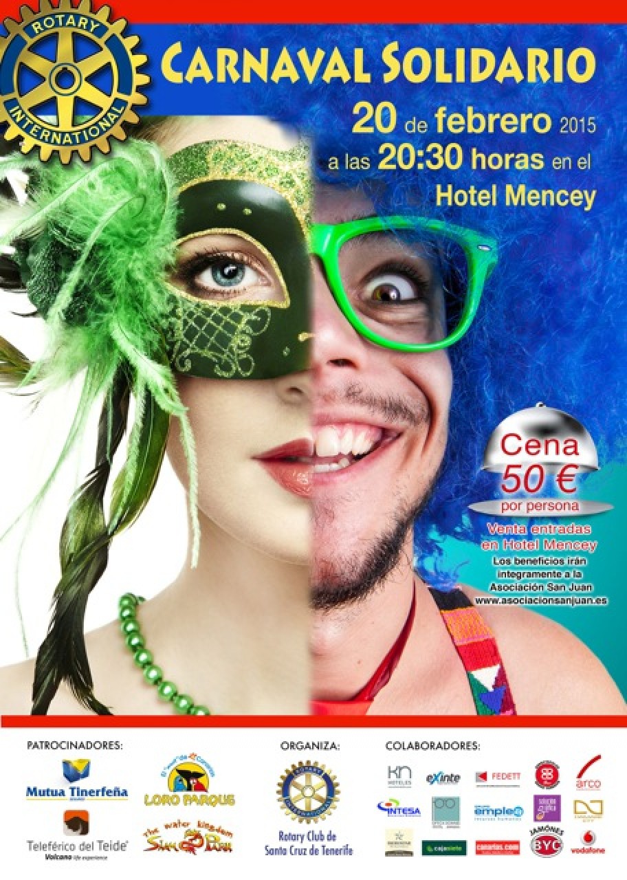 Rotarios de Santa Cruz organizan un Carnaval Solidario para adquirir un microbús adaptado para la Asociación San Juan de Adeje