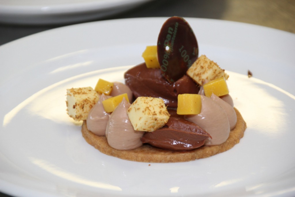 El postre preparado por Alexis García en Adeje
