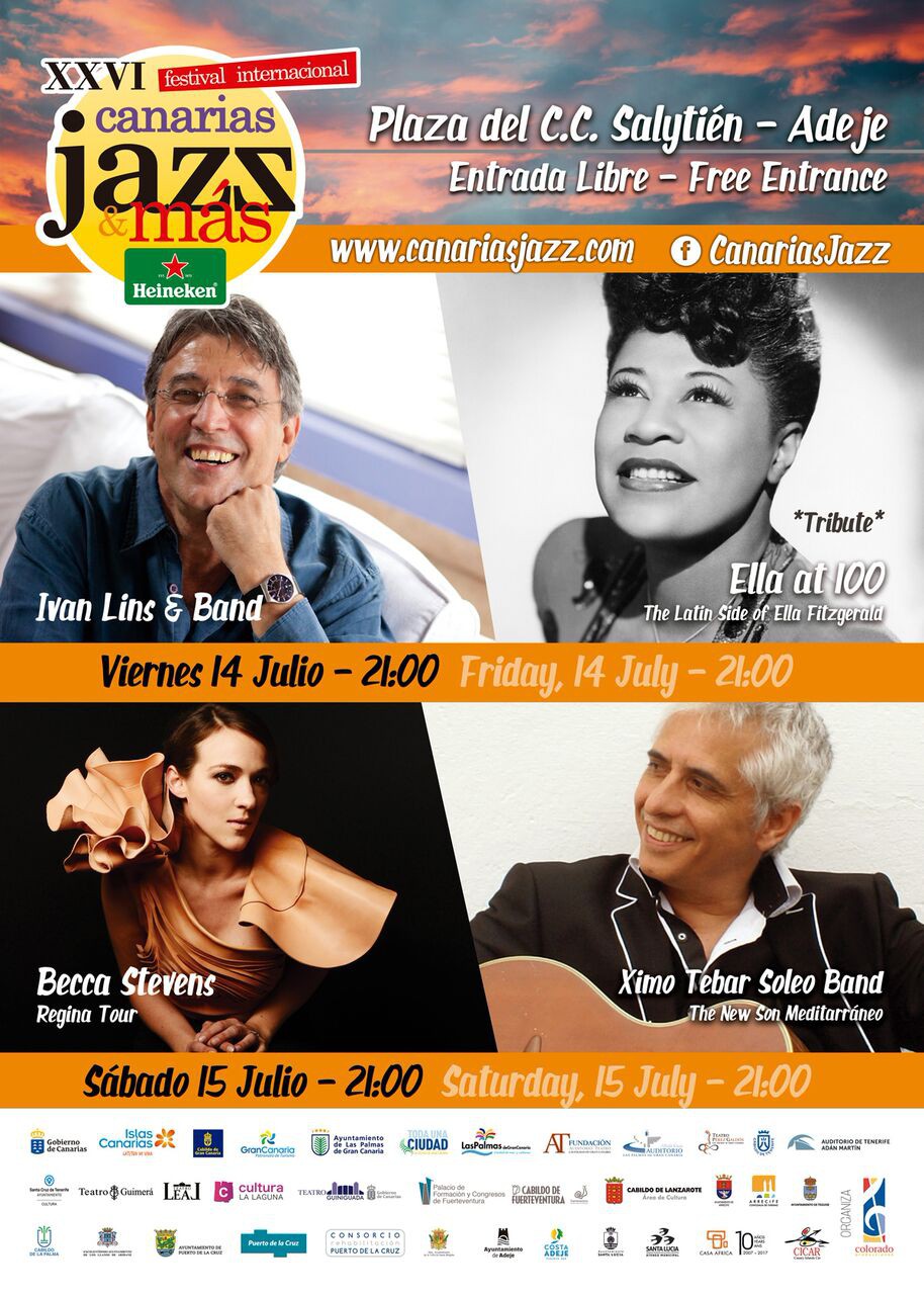 Adeje acoge el Festival Canarias Jazz & Más Heineken llega a Adeje de la mano de Ivan Lins y Becca Stevens