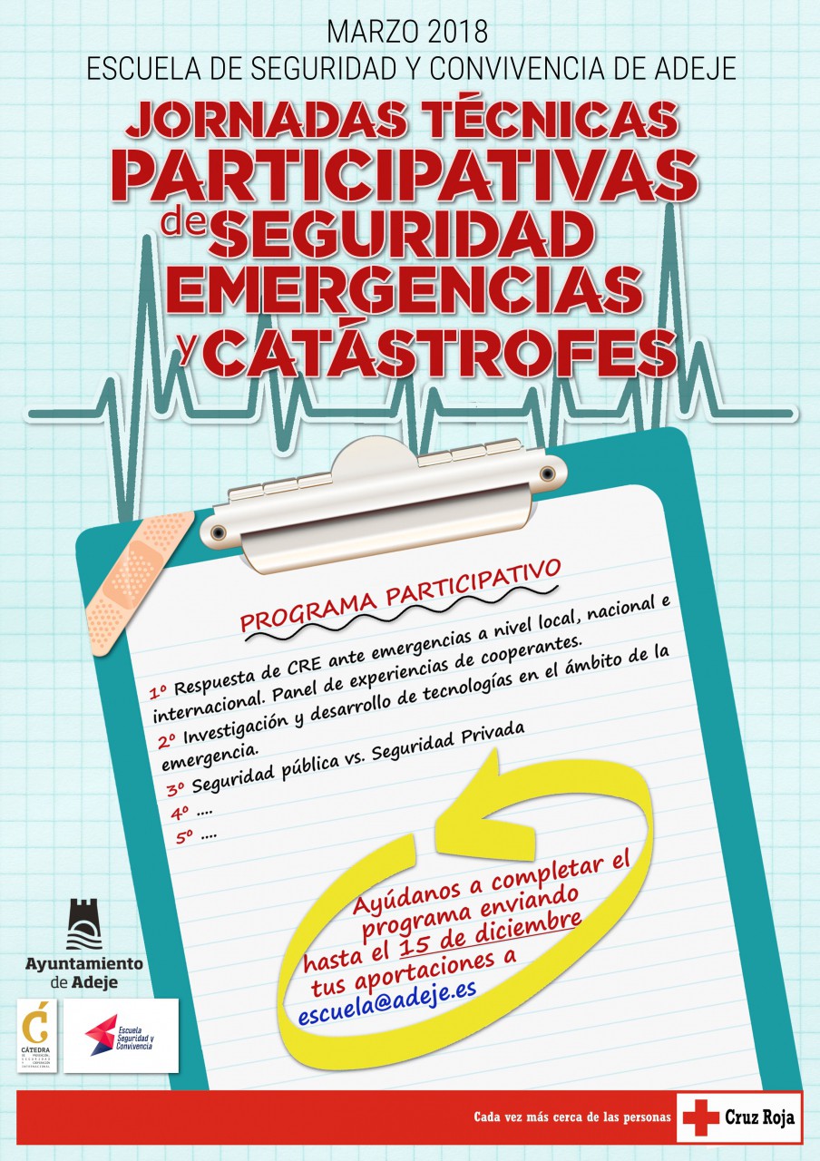 El programa de las Jornadas de Seguridad, Emergencia y Catástrofes de Adeje se elaborará con las sugerencias ciudadanas