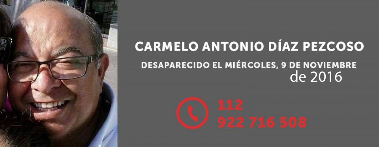 Se cumple un año de la desaparición del vecino adejero Carmelo Díaz Pezcoso