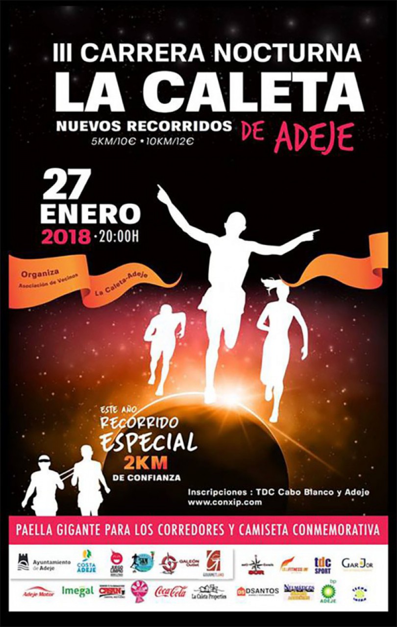  La Caleta de Adeje se prepara para la tercera edición de la carrera nocturna