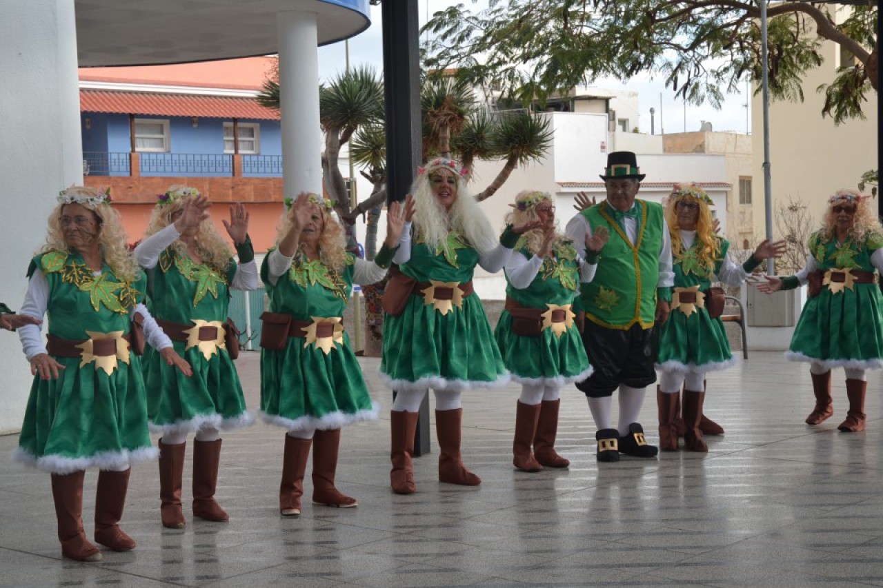 El colectivo de mayores de Adeje se suma al carnaval bajo la temática del ''El bosque encantado''
