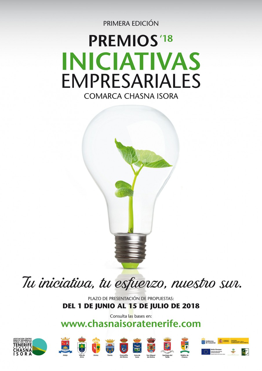 Abiertas las inscripciones de la primera edición de los premios "Iniciativas Empresariales" de la comarca Chasna Isora
