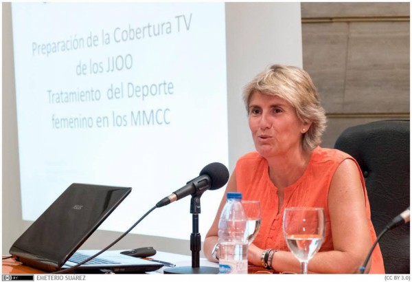 Paloma del Río, ponente en el curso de Periodismo Deportivo de la Universidad de Verano de Adeje