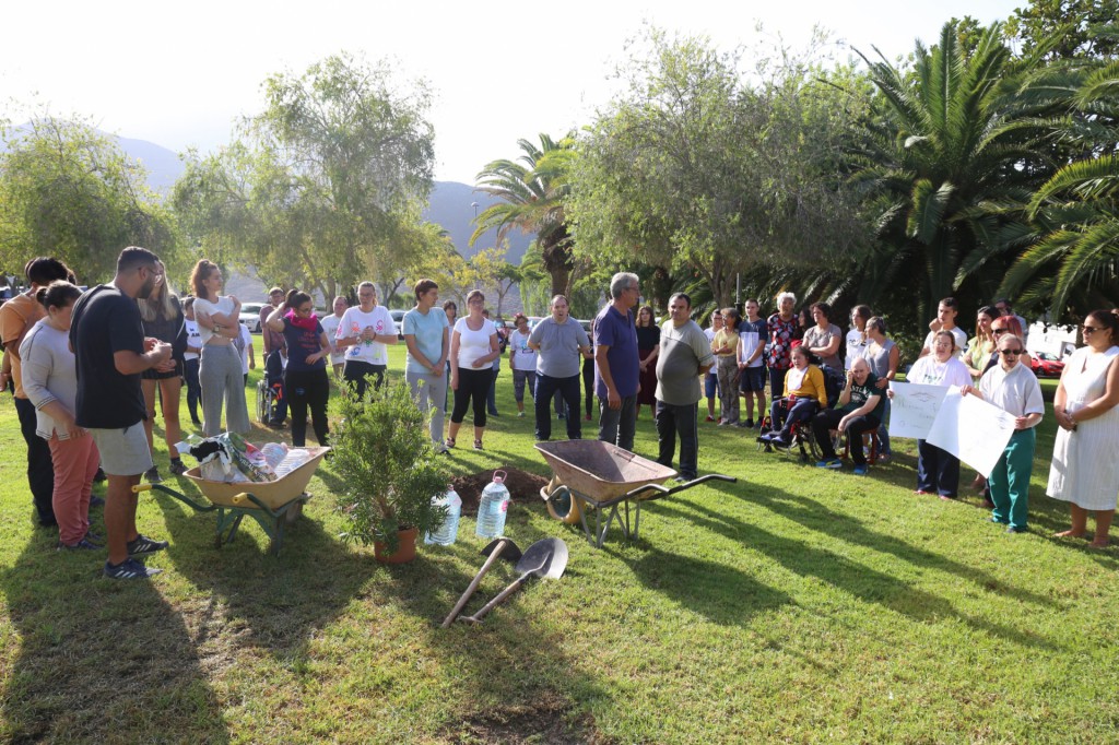 La Asociación San Juan planta un árbol como símbolo por la lucha contra el cambio climático