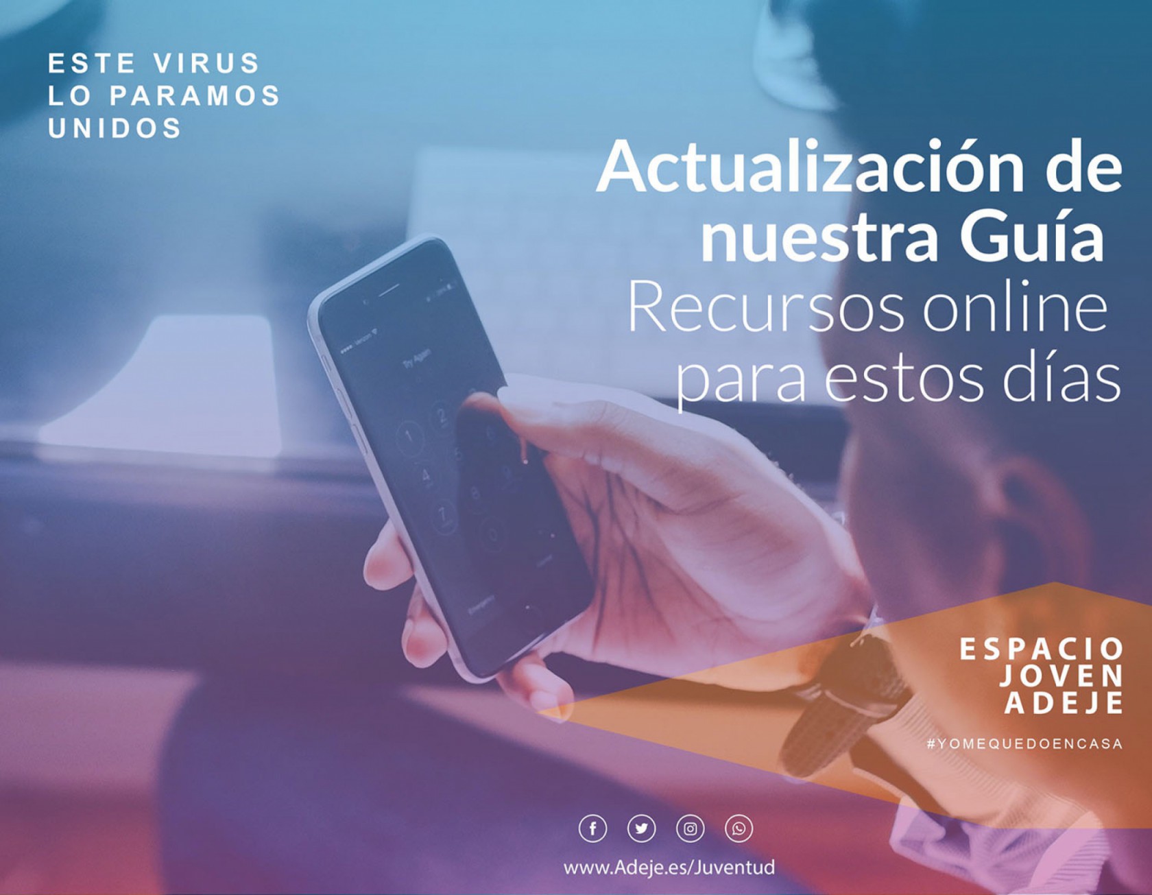 Más de mil jóvenes participan semanalmente en el Proyecto online Espacio Joven #QUÉDATEENCASA
