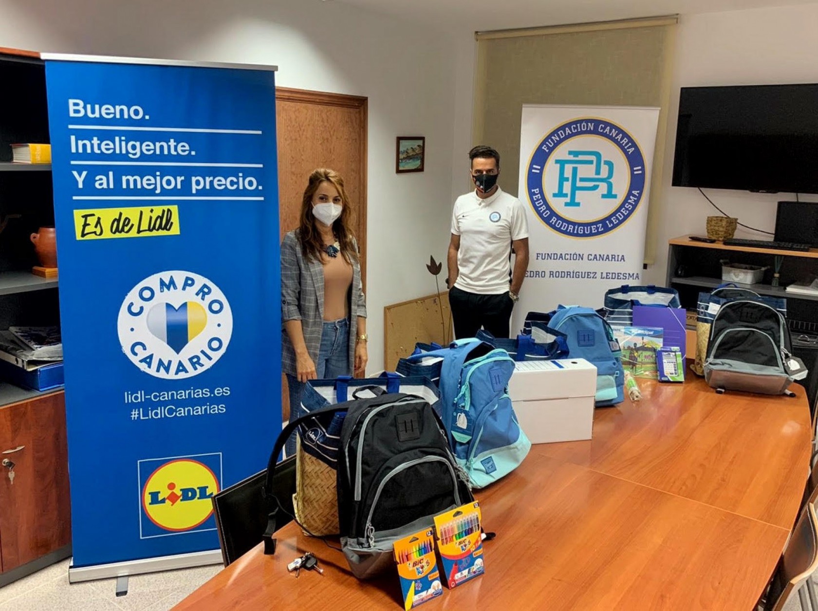 La solidaridad de la Fundación Canaria Pedro Rodríguez Ledesma llega a Adeje, de la mano de Lidl.
