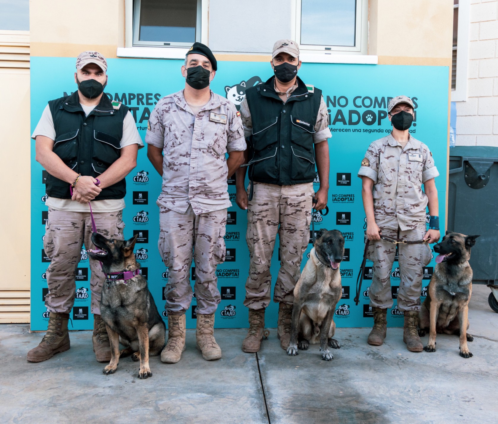 Las Unidades de Guías Caninos escogieron el CIAAD de Adeje para alojar a sus animales durante las jornadas de formación