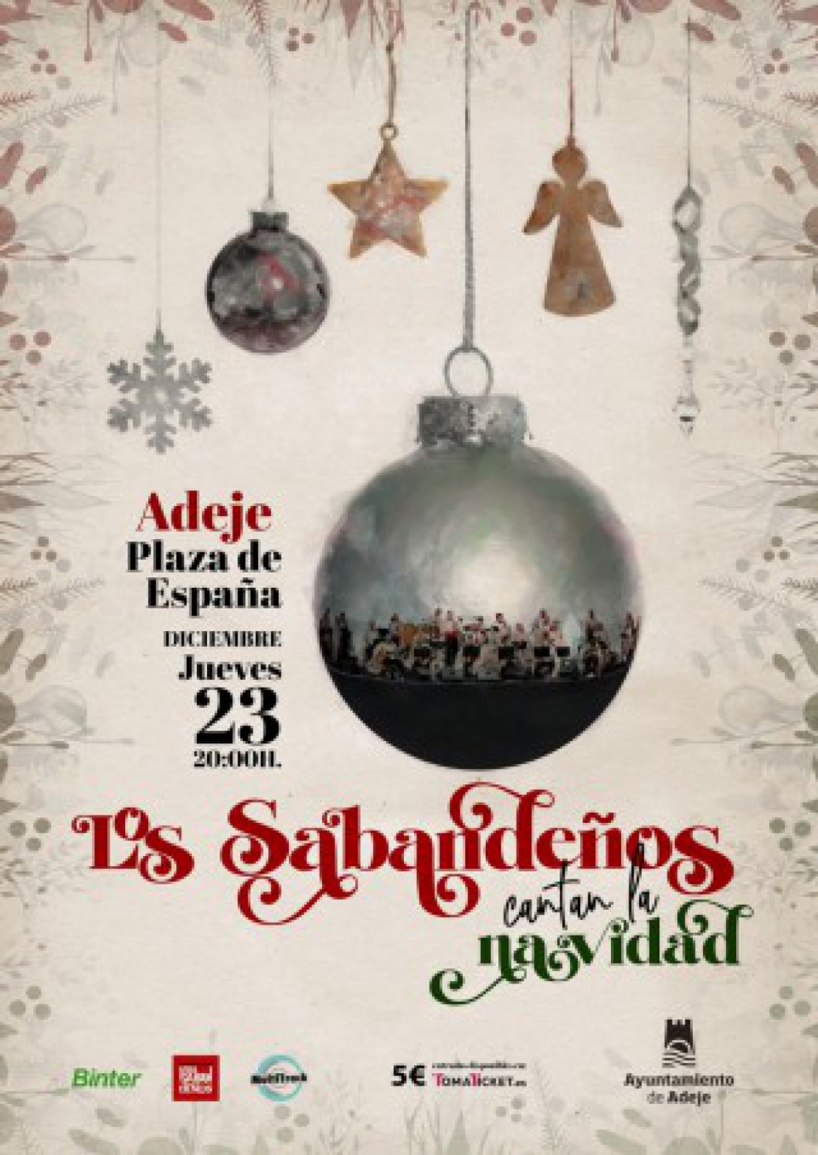 Adeje crea una fila cero en el concierto de Los Sabandeños a beneficio de La Palma