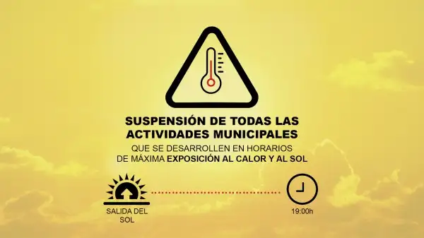  Adeje suspende las actividades municipales en los horarios de mayor incidencia de calor, hasta las 19.00 horas