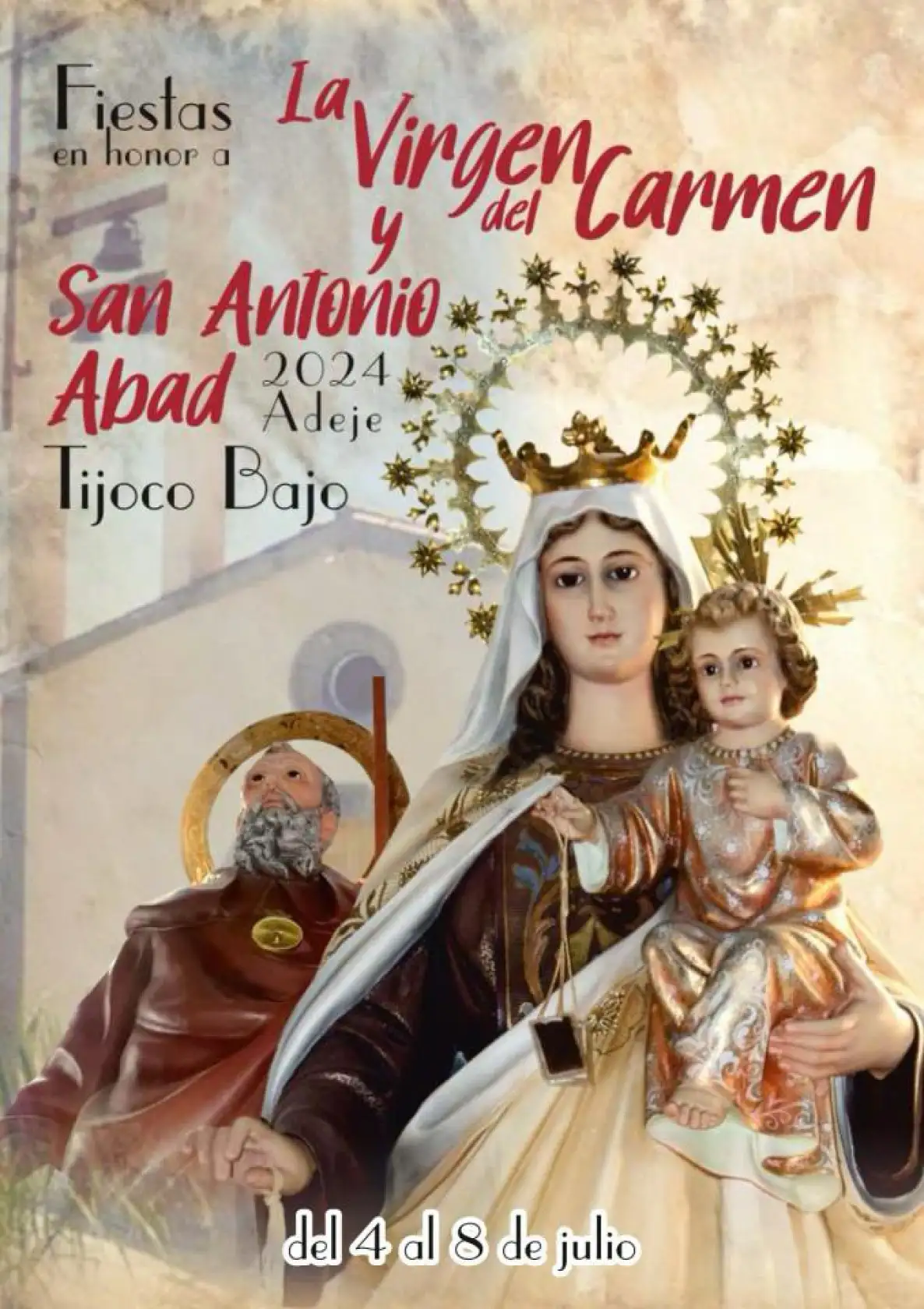 Tijoco Bajo celebra su fiesta grande en honor a la Virgen del Carmen y San Antonio Abad