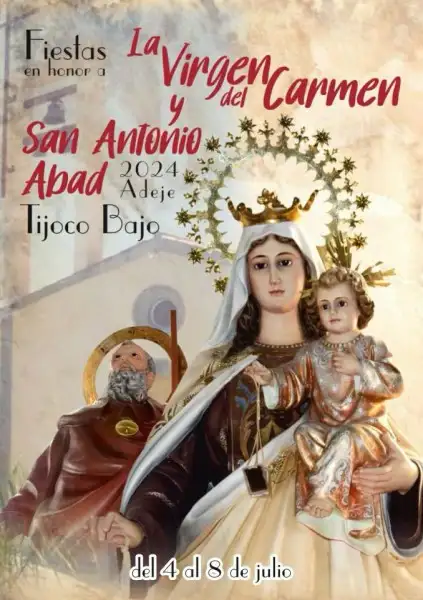 Tijoco Bajo celebra su fiesta grande en honor a la Virgen del Carmen y San Antonio Abad