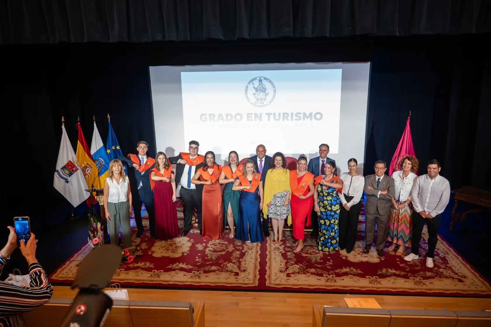 Durante el marco de esta edición de la UVA se celebró la orla de la décima promoción del Grado en Turismo de Adeje.