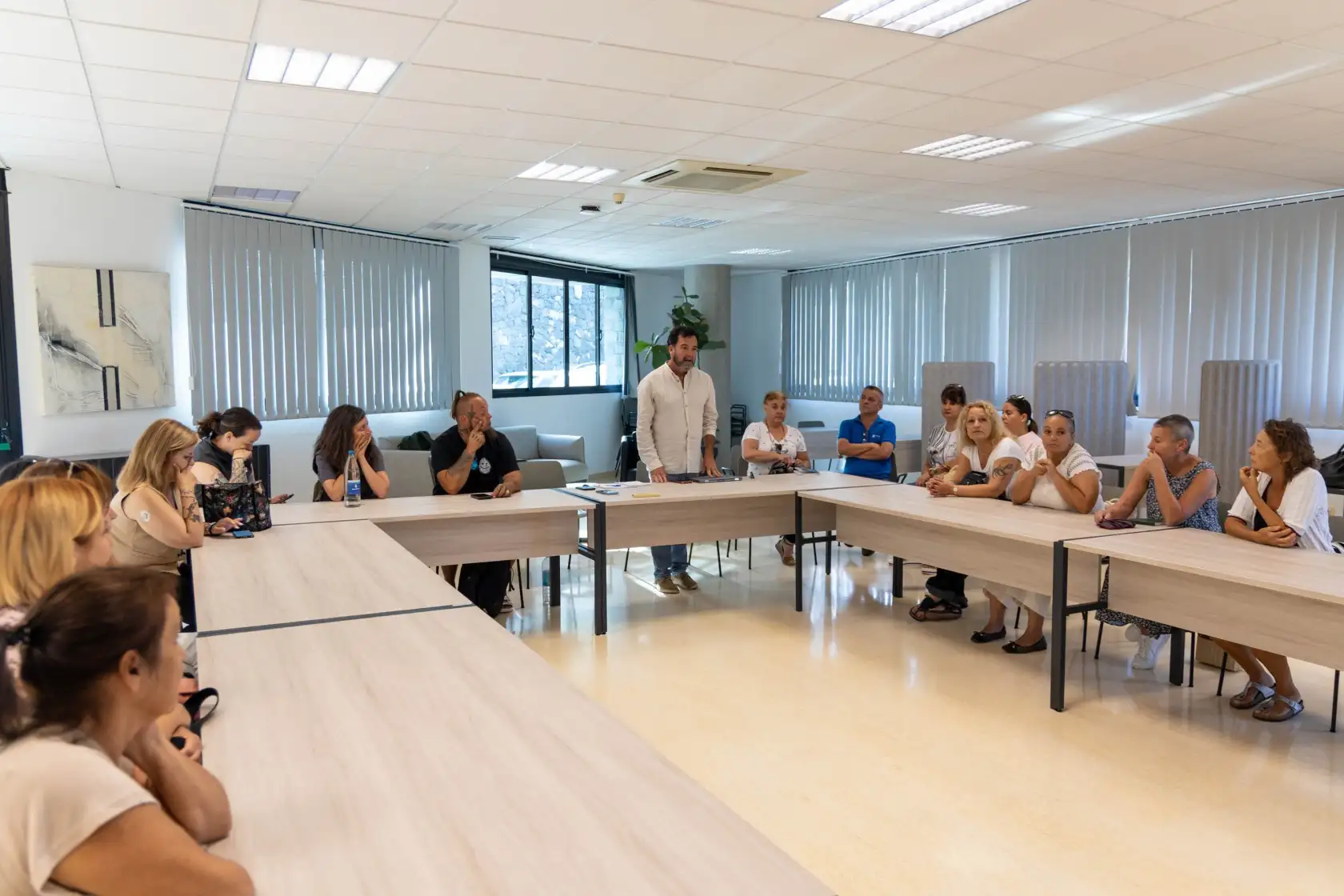 El concejal José Antonio López Delgado durante la presentación del Plan de Gestión de Colonias Felinas.