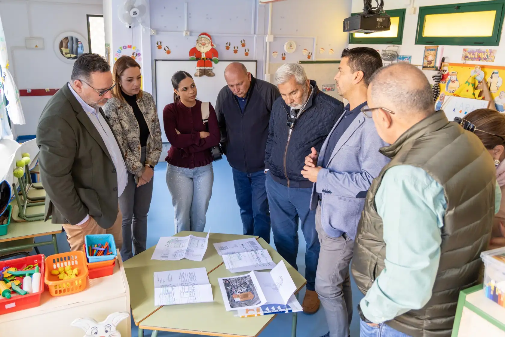 Visita al colegio de Tijoco Bajo