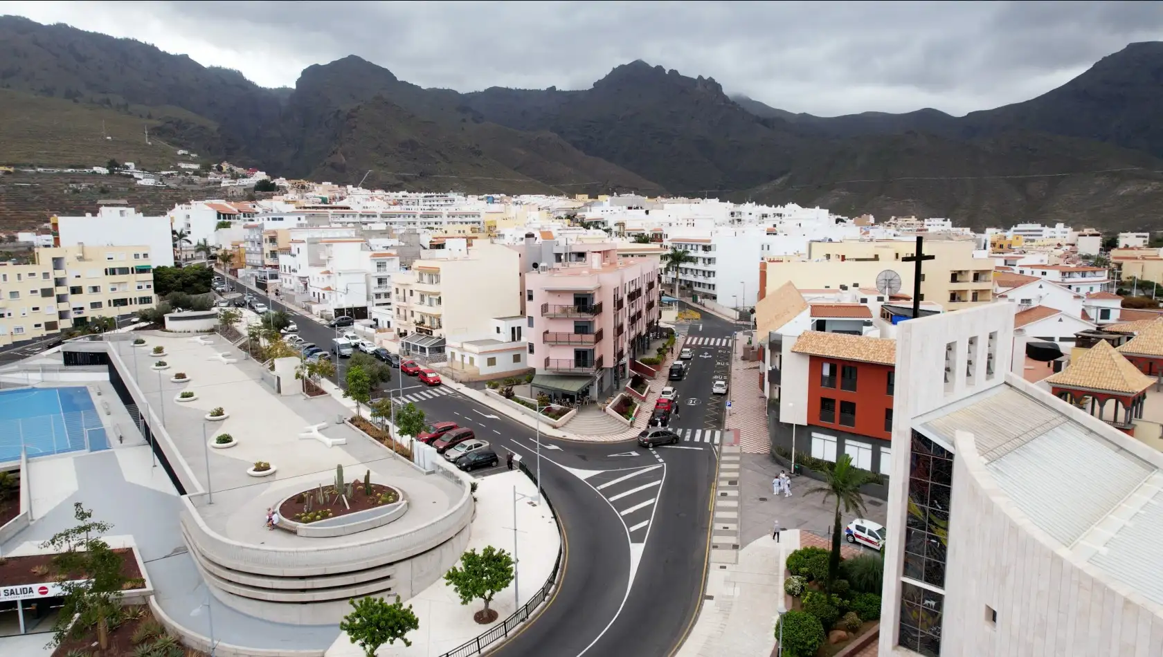 Zona comercial de Los Olivos 