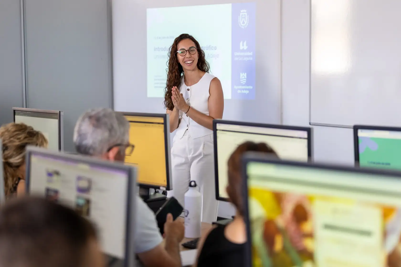 Noa Real en el curso de la Universidad de Verano de Adeje